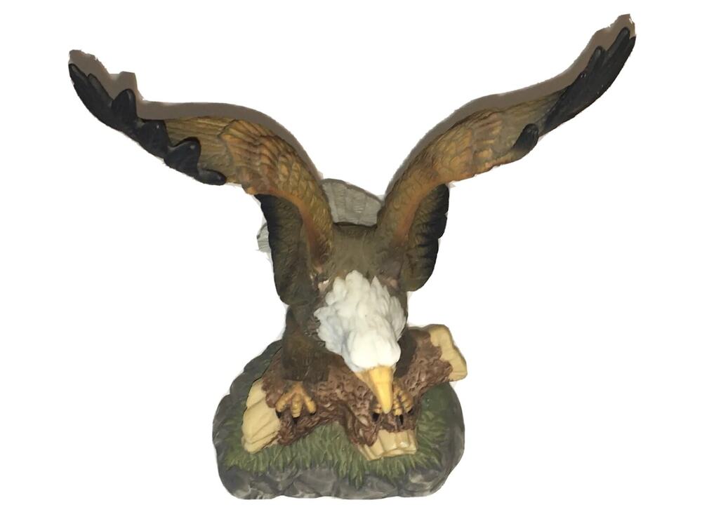 Bald Eagle Statue Bird Display Sculpture Mantel Figure